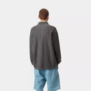 Carhartt WIP L/S Morrison Rugby Shirt Cotton Jersey, 325 g/m² (Black Pigment Garment Dyed)