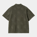 Carhartt WIP W’ S/S Temple Knit Shirt Cotton Knit, 12 gauge (Dollar Green)
