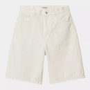 Carhartt WIP W' Brandon Short 100% Cotton 'Smith' Denim, 13.5 oz (White rinsed)
