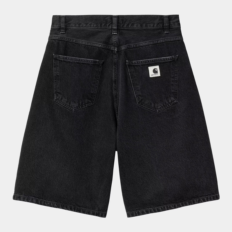 Carhartt WIP W' Brandon Short 100% Cotton 'Smith' Denim, 13.5 oz (Black stone washed)
