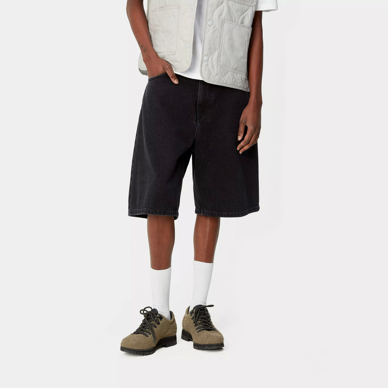 Carhartt WIP W' Brandon Short 100% Cotton 'Smith' Denim, 13.5 oz (Black stone washed)