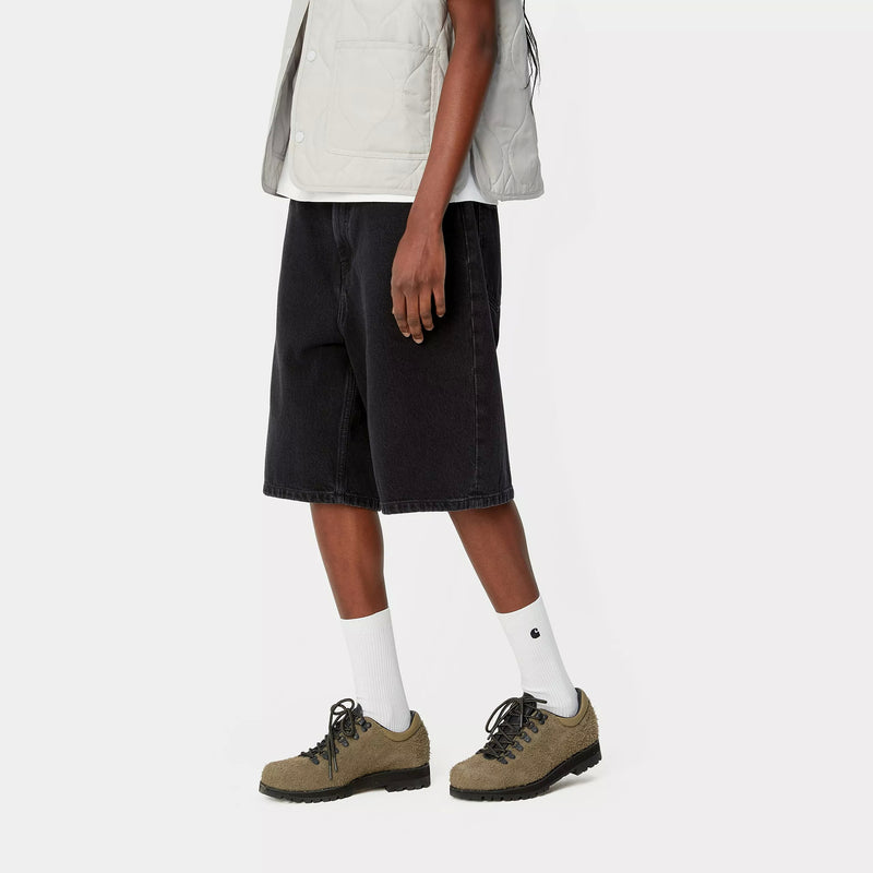 Carhartt WIP W' Brandon Short 100% Cotton 'Smith' Denim, 13.5 oz (Black stone washed)
