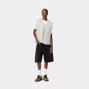 Carhartt WIP W' Brandon Short 100% Cotton 'Smith' Denim, 13.5 oz (Black stone washed)