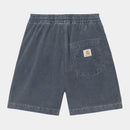 Carhartt WIP Reynold Short 100% Cotton 'Forsyth' Corduroy, 15 Wales, 8 oz (Dusky Blue dusky washed)