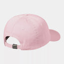 Carhartt WIP Madison Logo Cap Cotton Twill, 8.8 oz (Air Pink / White)