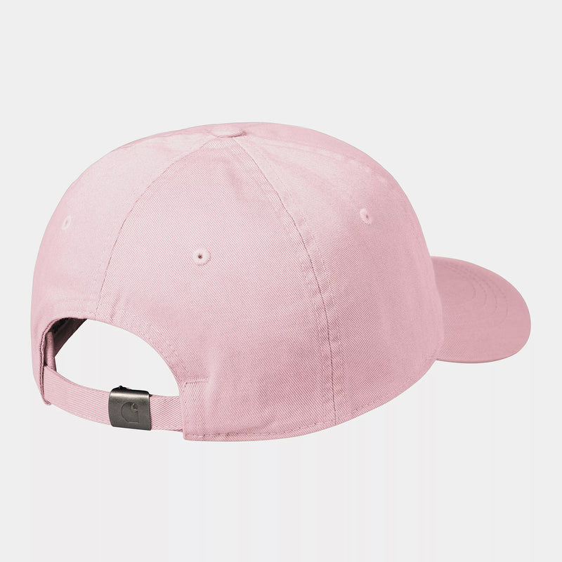 Carhartt WIP Madison Logo Cap Cotton Twill, 8.8 oz (Air Pink / White)
