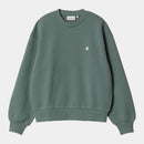 Carhartt WIP W' Casey Sweatshirt Cotton Sweat, 420 g/m² (Silver Pine / Silver)