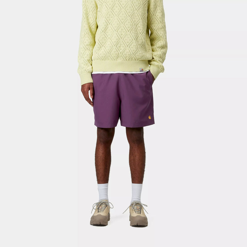 Carhartt WIP Chase Swim Trunks (Huckleberry/Gold)