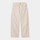 Carhartt WIP Brandon Pant Cotton Clark Twill, 10.5 oz (Fleur De Sel Stone Dyed)