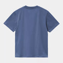 Carhartt WIP W' S/S American Script Organic Cotton Single Jersey, 200 g/m² (Blue Iris)