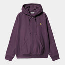 Carhartt WIP Hooded American Script Jacket Cotton/Polyester Sweat, 420 g/m² (Huckleberry)