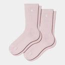 Carhartt WIP Madison Pack Socks Cotton/Polyester/Spandex (Air Pink / White+ Air Pink / White)