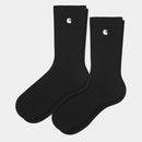 Carhartt WIP Madison Pack Socks Cotton/Polyester/Spandex (White / Black + White / Black)