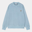 Carhartt WIP Nelson Sweat Cotton Sweat, 370 g/m² (Clay Blue garment dyed)