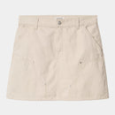 Carhartt WIP W' Maeve Double Knee Skirt 100% Cotton 'Hubbard' Canvas, 9 oz (Fleur De Sel stone washed)