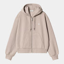 Carhartt WIP W' Hooded Casey Jacket Cotton Sweat, 420 g/m² (Dusky Beige / Silver)