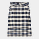 Carhartt WIP W' Tarbell Skirt Cotton Oxford, 4.7 oz Tarbell Check (Dark Navy / White)