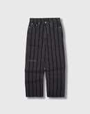 Pleasures Stripe Formula Baggy Pants (Black)