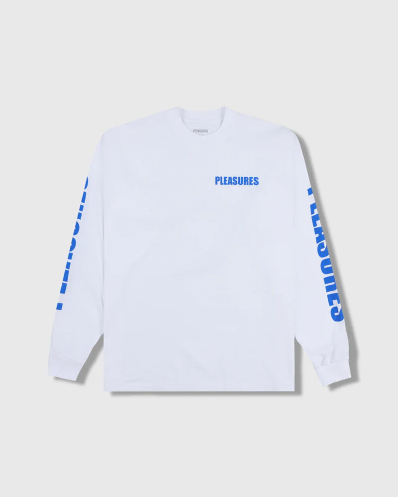 Pleasures Impact Staff Long Sleeve (White)