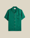 Portuguese Flannel Cupro Stripe (Green)
