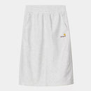 Carhartt WIP  W' American Script Sweat Skirt Cotton/Polyester Sweat, 340 g/m² Ash Heather