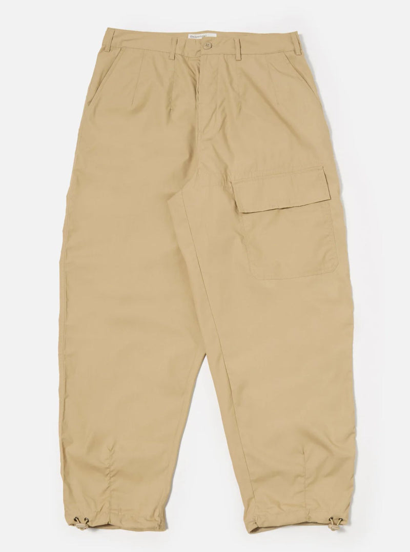 Universal Works Loose Pilot Trouser Recycled Poly Tech (Sand)