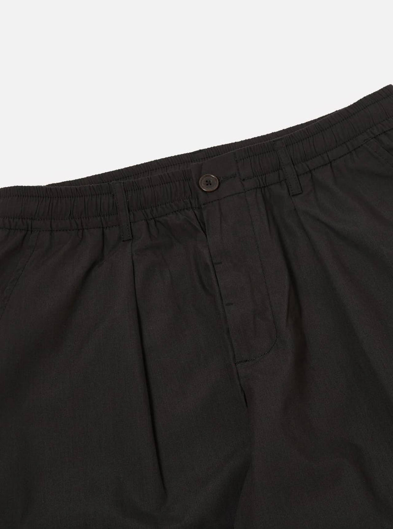 Universal Works Pleated Track Pant Recycled Polytech (Black)