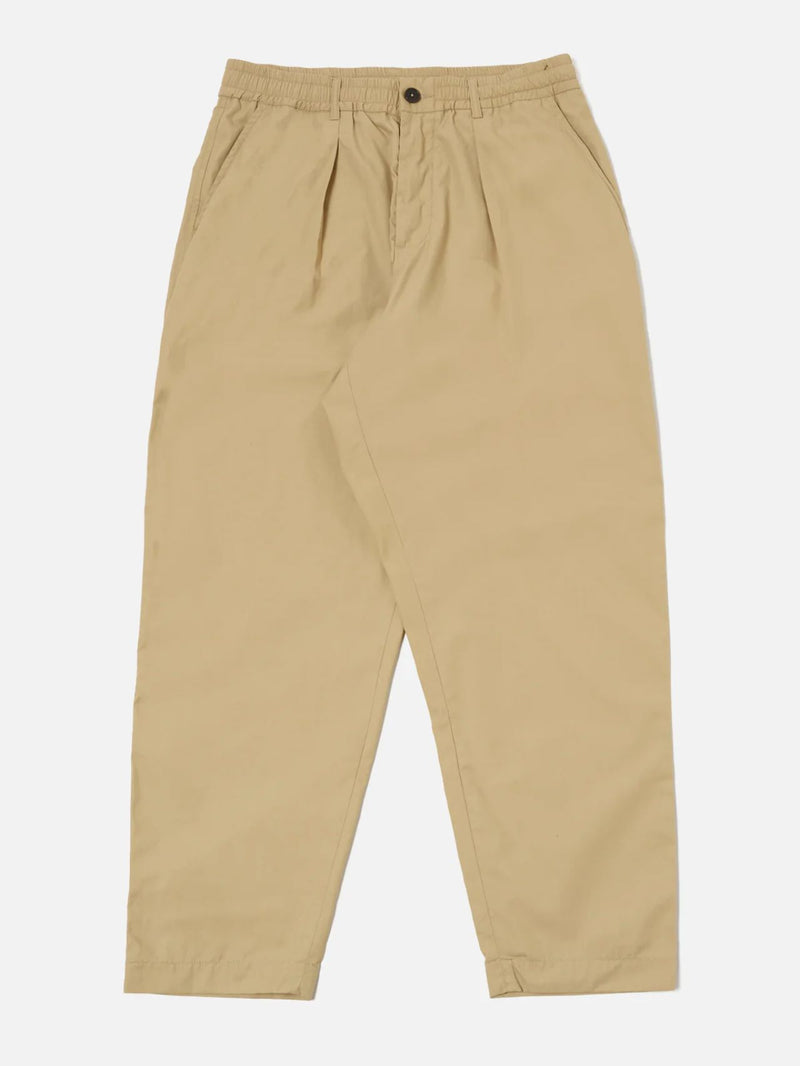 Universal Works Pleated Track Pant Recycled Polytech (Sand)
