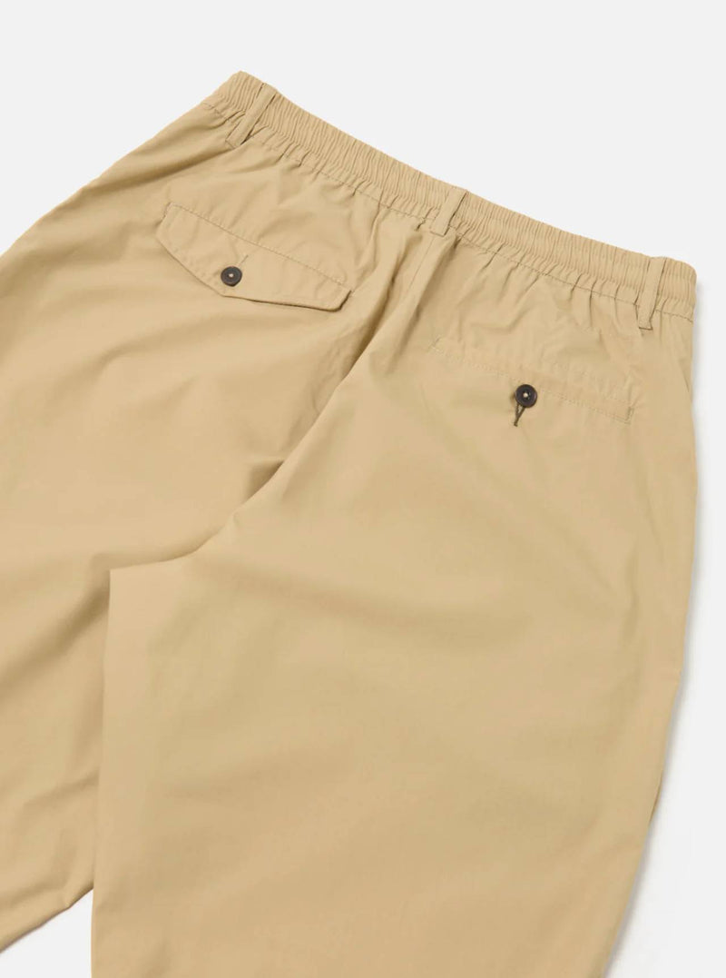 Universal Works Pleated Track Pant Recycled Polytech (Sand)
