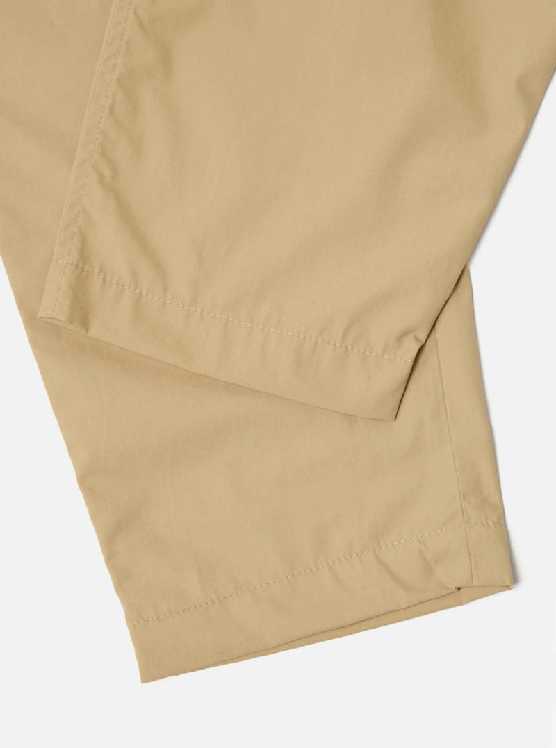Universal Works Pleated Track Pant Recycled Polytech (Sand)