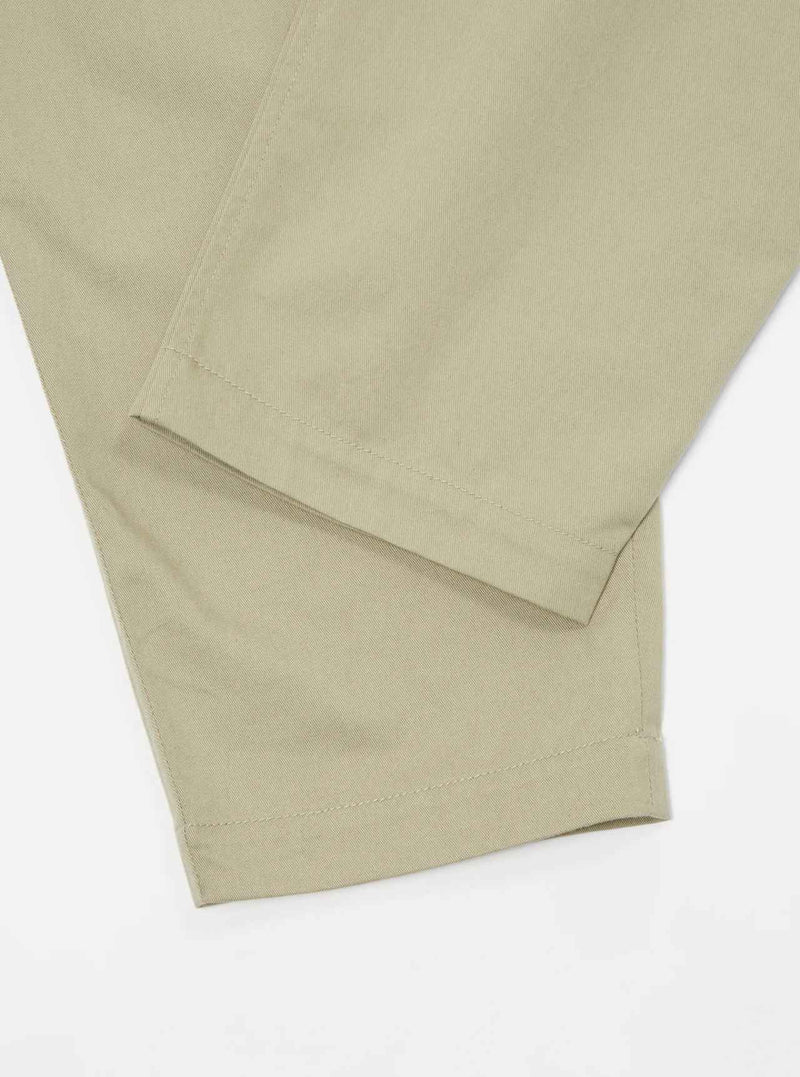 Universal Works Pleated Track Pant Twill (Stone)