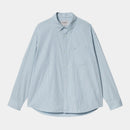 Carhartt WIP L/S Notus Shirt Cotton Poplin, 3.9 oz (Bova Stripe, Bluebird)