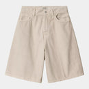 Carhartt WIP W' Brandon Short Cotton Clark Twill, 10.5 oz (10.5 oz Fleur De Sel stone dyed)