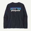 Patagonia M's L/S P-6 Logo Responsibili-Tee (New Navy)