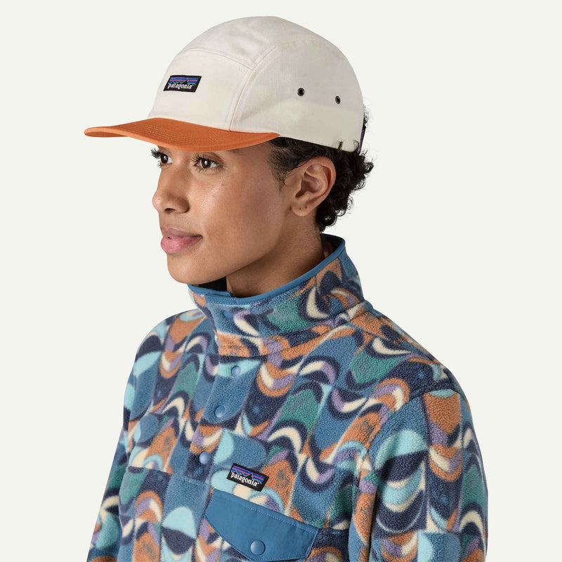 Patagonia P-6 Label Maclure Hat (Birch White w/Rock Melon)