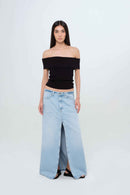 Icon Denim Los Angeles Woman Skirt Sandy