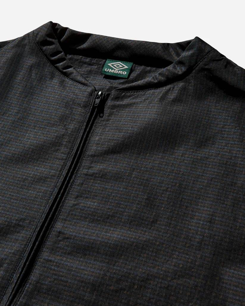 Umbro Check Bomber Jacket (Navy Dark Brown)