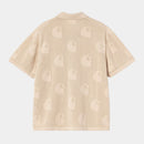 Carhartt WIP W’ S/S Temple Knit Shirt Cotton Knit, 12 gauge (Fleur De Sel)