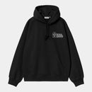 Carhartt WIP Hooded Stargazer Sweat Cotton/Polyester Sweat, 440 g/m² (Black / White)