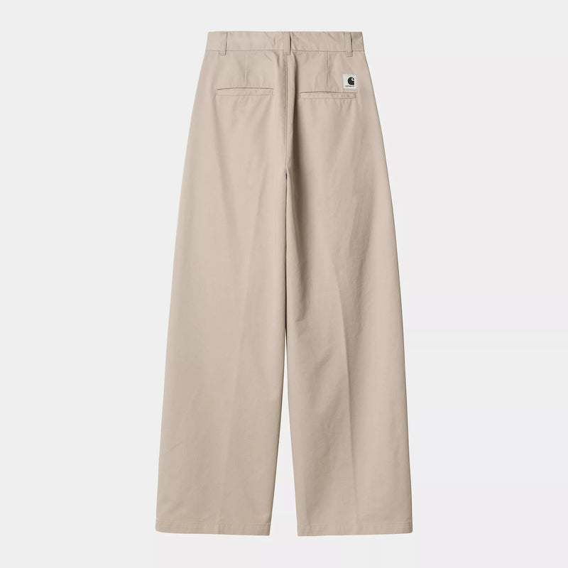 Carhartt WIP W' Leola Pant Cotton Lenexa Twill, 8 oz (Dusky Beige stone washed)