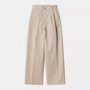 Carhartt WIP W' Leola Pant Cotton Lenexa Twill, 8 oz (Dusky Beige stone washed)