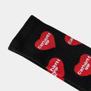 Carhartt WIP Heart Logo Socks Cotton/Nylon/Polyester/Elastane Knit (Heart Logo Jacquard, Black)