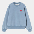 Carhartt WIP W' Ingo Sweat Cotton Sweat, 520 g/m² (Light Blue garment dyed)