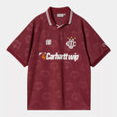 Carhartt WIP S/S Hartt’s Football T-Shirt Polyester (Heart Train Jacquard, Mulberry)