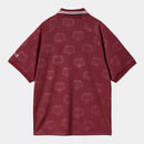 Carhartt WIP S/S Hartt’s Football T-Shirt Polyester (Heart Train Jacquard, Mulberry)