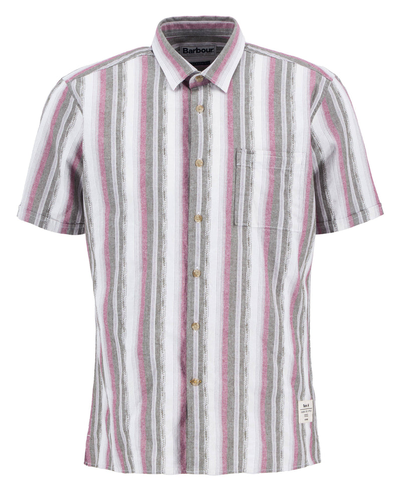 Barbour Lipton Striped S/S Shirt SS25 (Whisper White)