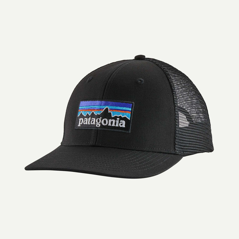 Patagonia P-6 Logo LoPro Trucker Hat (Black)