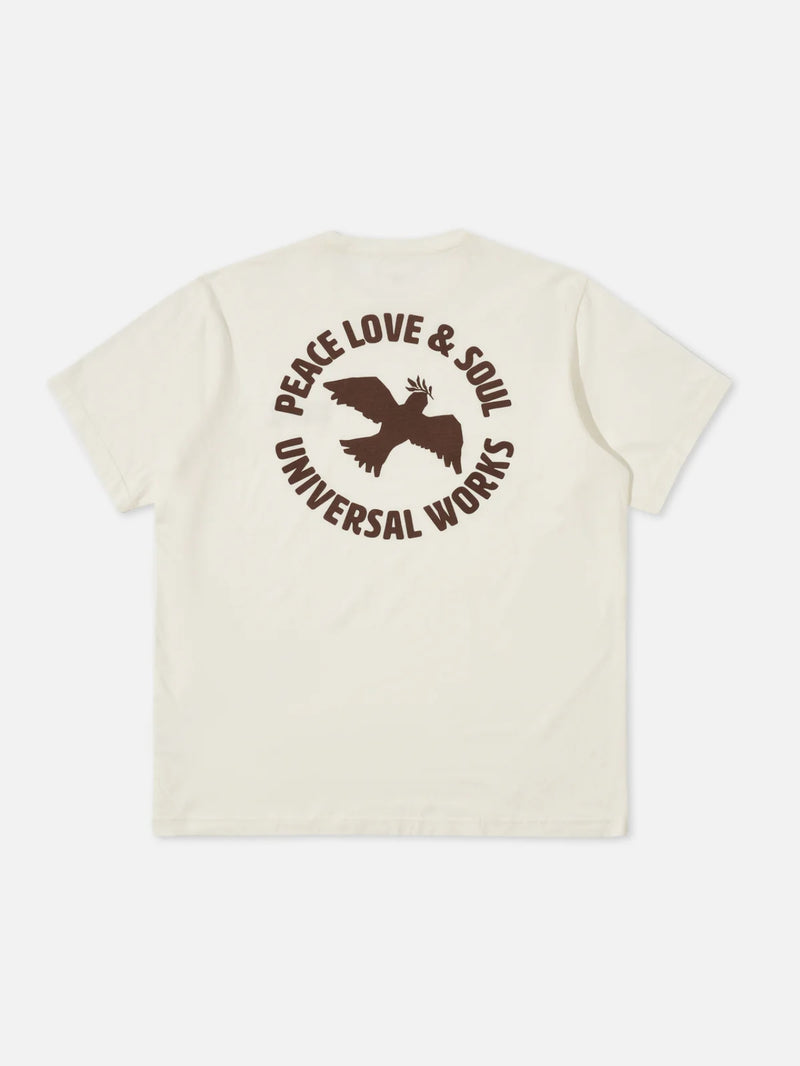 Universal Works Pls Print Tee Single Jersey Pls (Ecru)