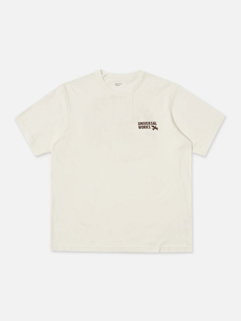 Universal Works Pls Print Tee Single Jersey Pls (Ecru)