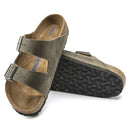 Birkenstock Arizona SFB Oiled Leather Faded Khaki